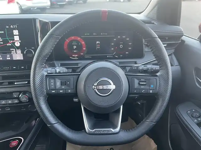 日産 オーラ ニスモ 栃木県 2022(令4)年 3.4万km スーパーブラック ワンオーナー /nismoエアロ/純正ナビ/Bluetooth/フルセグTV/HDMI入力/置くだけ充電/アラウンドビュー/プロパイロット/デジタルルームミラー/ETC2.0/ハーフレザーシート/シートヒーター/ステアリングヒーター/レーダーブレーキ/レーンアラート/クリアランスソナー /BSM/LEDヘッドライト/スマートキー×2