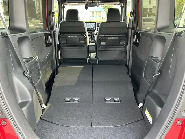 ホンダ Ｎ ＢＯＸ カスタム L ターボ コーディネートスタイル 愛媛県 2021(令3)年 5.3万km プレミアムクリスタルレッドM 登録時走行距離：52267km/社外ナビ/CD/DVD/BT/フルセグTV/HDMI/ETC/バックカメラ/デジタルインナーミラー/パドルシフト/追従クルコン/レーンキープアシスト/パーキングアシスト/衝突軽減システム/横滑り防止装置/盗難防止装置/両側パワスラ/社外エアロ(F/S/R)/LEDヘッドライト/LEDフォグランプ/オートライト/エンジンスタートボタン/スマートキー/純正アルミホイール