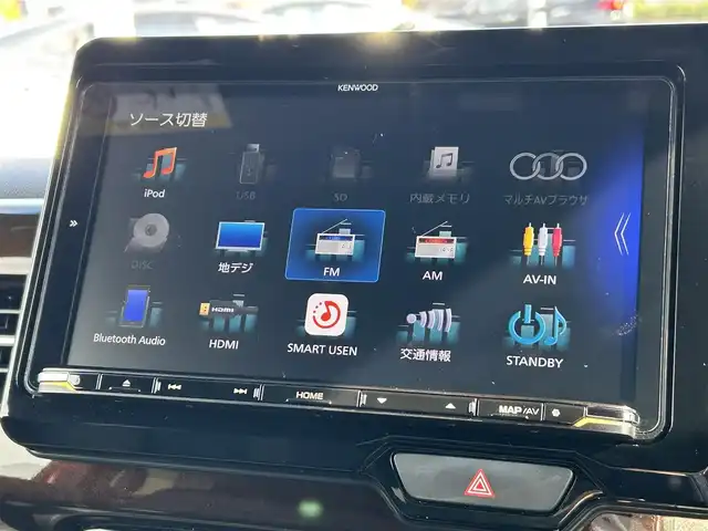 ホンダ Ｎ ＢＯＸ カスタム L ターボ コーディネートスタイル 愛媛県 2021(令3)年 5.3万km プレミアムクリスタルレッドM 登録時走行距離：52267km/社外ナビ/CD/DVD/BT/フルセグTV/HDMI/ETC/バックカメラ/デジタルインナーミラー/パドルシフト/追従クルコン/レーンキープアシスト/パーキングアシスト/衝突軽減システム/横滑り防止装置/盗難防止装置/両側パワスラ/社外エアロ(F/S/R)/LEDヘッドライト/LEDフォグランプ/オートライト/エンジンスタートボタン/スマートキー/純正アルミホイール