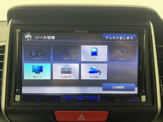 ホンダ Ｎ ＢＯＸ カスタム G ターボ Lパッケージ 栃木県 2015(平27)年 5.8万km スマートブラック KENWOOD7インチナビ/【CD/DVD/フルセグTV】/あんしんパッケージ/シティブレーキアクティブシステム/・低速域衝突軽減ブレーキ＋誤発進抑制機能/ハーフレザーシート/両側パワースライドドア/ディスチャージヘッドライト/バックカメラ/ETC/純正フロアマット/ドアバイザー/スーパーＵＶカットフロントドアガラス/　ＩＲカットフロントウィンドウ・フロントドアガラス/リア席サンシェード/純正15インチアルミホイール/プッシュスタート/ステアリングリモコン/スペアキー1本