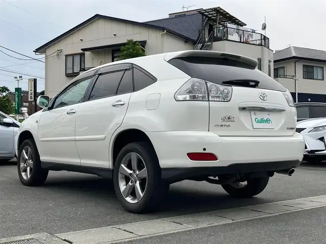 トヨタ ハリアー 240G プレミアム Lパッケージ 静岡県 2007(平19)年 10.9万km ホワイトパールクリスタルシャイン パワーステアリング/パワーウィンドウ/リモコンキー/スペアキー１本/オートエアコン/ETC/純正ナビ（CD.DVD.MD）/純正フロアマット/純正アルミホイール/D席N席パワーシート/ABS/AFS/コーナーセンサー前後/盗難防止装置/オートライト/Wエアバック