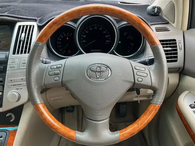 トヨタ ハリアー 240G プレミアム Lパッケージ 静岡県 2007(平19)年 10.9万km ホワイトパールクリスタルシャイン パワーステアリング/パワーウィンドウ/リモコンキー/スペアキー１本/オートエアコン/ETC/純正ナビ（CD.DVD.MD）/純正フロアマット/純正アルミホイール/D席N席パワーシート/ABS/AFS/コーナーセンサー前後/盗難防止装置/オートライト/Wエアバック