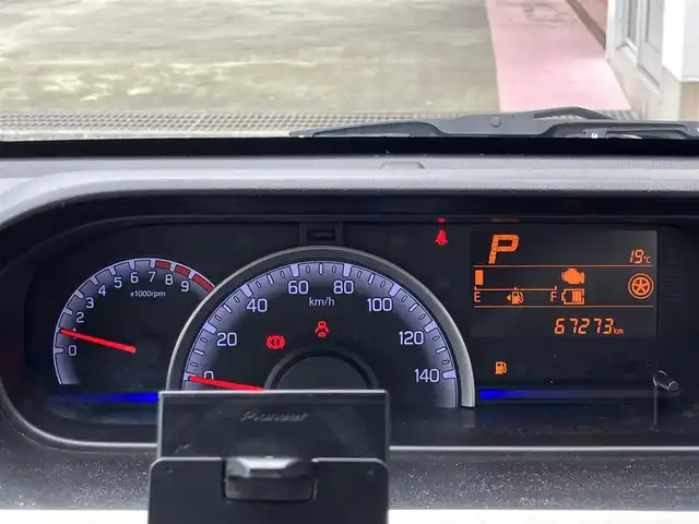 スズキ ワゴンＲ HYBRID FX 山口県 2019(令1)年 6.8万km ブルーイッシュブラックパール3 デュアルセンサー/　ブレーキサポート/純正フロアマット/純正ドアバイザー/社外オーディオ/(MVH-7500SC)/運転席シートヒーター/オートライト/スマートキー/エンジンプッシュスタート/ドライブレコーダー/ETC