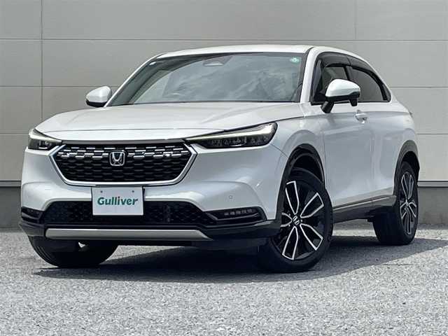 ホンダ ヴェゼル ハイブリッド e:HEV Z 茨城県 2021(令3)年 3.9万km プラチナホワイトパール ワンオーナー/純正9型ナビ/フルセグTV/USB入力端子/バックカメラ/ブラインドスポット/コーナーセンサー前後/ドラレコ前後/アイドリングストップ/ヒーテッドドアミラー/カーテンエアバック/オートマチックハイビーム/純正LEDヘッドライト/シートヒーター/ETC