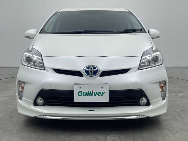 トヨタ プリウス S 三重県 2014(平26)年 6万km ホワイトパールクリスタルシャイン ワンオーナー/禁煙車/８型メモリーナビ/フルセグＴＶ ＤＶＤ/Bluetoothオーディオ/ビルトインETC/モデリスタエアロ/HIDヘッドライト/フォグライト/スマートキー/スペアキー/15インチアルミホイール