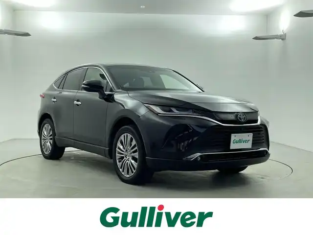 トヨタ ハリアー ハイブリッド Z レザーパッケージ 福井県 2021(令3)年 4.2万km プレシャスブラックパール 12.3インチ純正コネクティッドナビ/フルセグTV/Bluetooth/Miracast/AUX/AM/FM/JBLサウンドシステム/全方位モニター/Toyota Safety Sense/・プリクラッシュセーフティ/・レーンディパーチャーアラート/・オートハイビーム/・レーダークルーズコントロール/・ブラインドスポットモニター/ヘッドアップディスプレイ/パワーバックドア/前席パワーシート/エアシート/シートヒーター/ステアリングヒーター/革巻きステアリング/ステアリングリモコン/ステアリングチルド機構/ビルトインETC2.0/LEDヘッドライト/フォグライト/ウインカー・電動格納式ミラー/クリアランスソナー/純正19インチアルミホイル