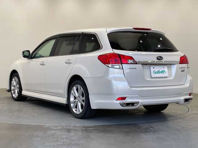 スバル レガシィ ツーリングワゴン 2．5i Lパッケージ 栃木県 2012(平24)年 5.3万km サテンホワイトパール ワンオーナー/4WD/純正ナビ/　（CD/DVD/Bluetooth/フルセグTV）/バックカメラ/STIエアロ/パワーシート/禁煙車/SI-DRIVE/オートライト/LEDヘッドライト/パドルシフト/スマートキー/プッシュスタート/アイドリングストップ/純正AW/純正フロアマット