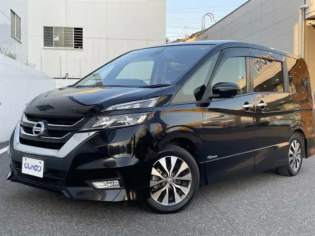 日産 セレナ ハイウェイスター 千葉県 2017(平29)年 11.8万km ダイヤモンドブラック (株)IDOMが運営する【じしゃロン八千代店】の自社ローン対象車両になります。こちらは現金またはオートローンご利用時の価格です。自社ローンご希望の方は別途その旨お申付け下さい/純正ナビ/アラウンドビューモニター/プロパイロット/ETC/両側パワースライドドア