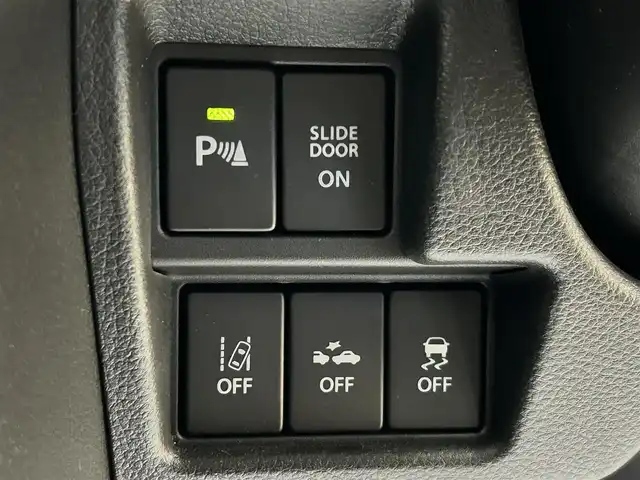 スズキ スペーシア カスタム HYBRID GS 道央・札幌 2018(平30)年 1.5万km ムーンライトバイオレットPM ・ワンオーナー/・4WD/・社外ナビ/フルセグTV/DVD/CD/SD/BT/・バックカメラ/・左側パワースライドドア/・衝突被害軽減ブレーキ/・車線逸脱警報/・パーキングセンサー/・横滑り防止/・アイドリングストップ/・前席シートヒーター/・LEDヘッドライト/・LEDフォグ/・プッシュスタート/・スマートキー/・ドアバイザー/・電格ミラー/・ミラーヒーター/・冬タイヤ純正14インチAW積込