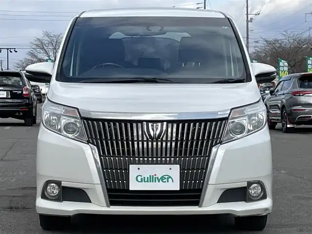 トヨタ エスクァイア Gi 道央・札幌 2016(平28)年 16.4万km ホワイトパールクリスタルシャイン ４WD/寒冷地仕様/純正ディーラーOPナビ/CD/DVD/BT/フルセグ/純正フリップダウンモニター/プリクラッシュセーフティ/横滑り防止装置/クルーズコントロール/レーンキープアシスト/パーキングアシスト/バックカメラ/ビルトインETC/アイドリングストップ/ワイパーデアイサー/ECOMODE/両側パワースライドドア/前席シートヒーター/レザーシート/革巻きウッドコンビステアリング/ステアリングリモコン/MTモード付AT/プッシュスタート/スマートキー/LEDヘッドライト/オートライト/オートハイビーム/フォグランプ/電動格納ミラー/ウィンカーミラー/純正フロアマット/ドアバイザー