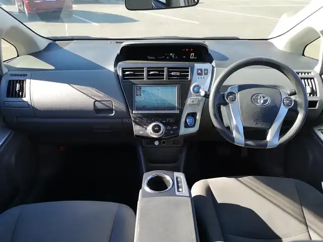 トヨタ プリウス α S Lセレクション 茨城県 2012(平24)年 6.7万km スーパーホワイトⅡ 純正ナビ/【AM・FM・DISC・HDD・USB・BT・TV・SD】/ETC/Bカメラ/ステリモ/リアスポイラー/オートライト/Fフォグ/ハロゲンライト/社外アルミホイール/電格ミラー/ウインカーミラー/オートエアコン/プッシュスタート/スマートキー