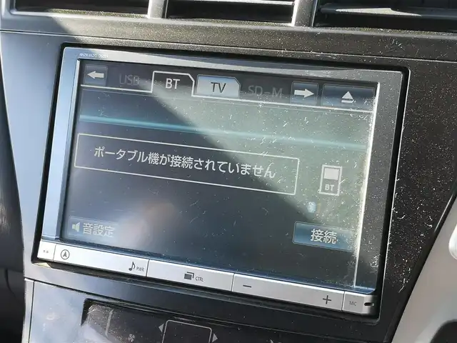 トヨタ プリウス α S Lセレクション 茨城県 2012(平24)年 6.7万km スーパーホワイトⅡ 純正ナビ/【AM・FM・DISC・HDD・USB・BT・TV・SD】/ETC/Bカメラ/ステリモ/リアスポイラー/オートライト/Fフォグ/ハロゲンライト/社外アルミホイール/電格ミラー/ウインカーミラー/オートエアコン/プッシュスタート/スマートキー