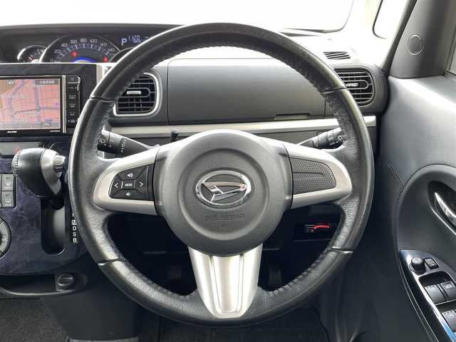 ダイハツ タント カスタム RS トップED SAⅡ 福島県 2016(平28)年 10.8万km パールホワイトⅢ (株)IDOMが運営する【じしゃロンいわき店】の自社ローン専用車両になります。こちらは現金またはオートローンご利用時の価格です。自社ローンご希望の方は別途その旨お申付け下さい/登録時走行距離107860km/イクリプス社外ナビゲーション/型番：AVN-Z05iW/(AM/FM/CD/SD/USB)/Bluetooth接続/スマートアシストII/プッシュスタート/スマートキー/バックカメラ/両側パワースライドドア/ハーフレザーシート/保証書/純正アルミホイール