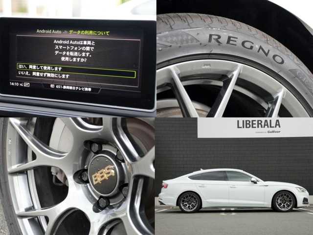 アウディ Ａ５ SB 45TFSIクワトロ スポーツ 静岡県 2019(令1)年 2.9万km グレイシアホワイトメタリック Sline/アウディプレセンス　軽減ブレーキACCサイドレーンアシスト/MMIナビフルセグTVBluetooth/サラウンドカメラ/ハーフレザーシートシートヒーター/パワーシート　運転席メモリー機能/BBS18インチアルミホイール/REGNO GR-XII/バーチャルコクピット/パワーバックドア/3ZONEエアコン/レインセンサー/フィルム施工/ドライブレコーダー/DSRCETC