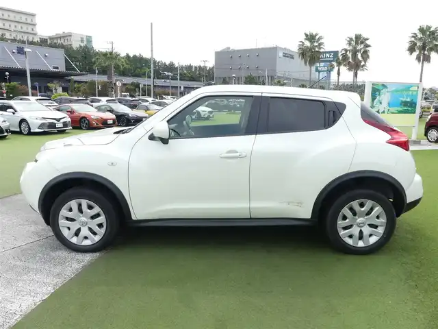 日産 ジューク 15RX タイプV 千葉県 2012(平24)年 1.3万km ホワイトパール 社外HDDナビ/地デジTV/【DVD/CD再生機能　Bluetooth接続】/バックカメラ/フォグライト/オートライト/インテリジェントキー