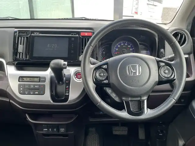 ホンダ Ｎ ＷＧＮ カスタム G Aパッケージ 香川県 2014(平26)年 9.2万km スマートブラック 登録時走行距離:92010km/メーカー純正ディスプレイオーディオ/　BT CD/バックカメラ/クルーズコントロール/シティブレーキアシスト/HIDヘッドライト/オートライト/フォグランプ/横滑り防止装置/ETC/ハーフレザーシート/革巻きステアリング/ステアリングスイッチ/プッシュスタート/スマートキー/スペアキー