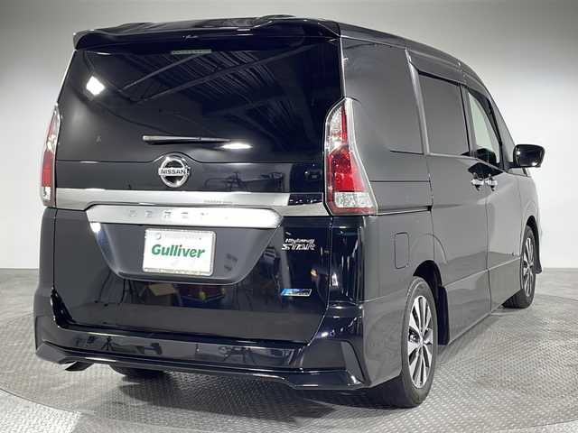 日産 セレナ ハイウェイスター Vセレクション 神奈川県 2018(平30)年 5.4万km ダイヤモンドブラック 社外10型ナビ(AVIC-CE901SE)/・AM/FM/CD/DVD/SD/AUX/USB/BT/・フルセグTV/・アラウンドビューモニター/・社外フリップダウンモニター/エマージェンシーブレーキ/両側パワースライドドア/ハンズフリースライドドア/クルーズコントロール/コーナーセンサー /LEDヘッドライト/オートライト/ステアリングスイッチ/純正16インチアルミホイール/ETC/スマートキー/プッシュスタート/フロアマット