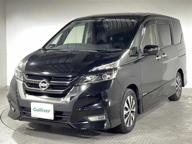 日産 セレナ ハイウェイスター Vセレクション 神奈川県 2018(平30)年 5.4万km ダイヤモンドブラック 社外10型ナビ(AVIC-CE901SE)/・AM/FM/CD/DVD/SD/AUX/USB/BT/・フルセグTV/・アラウンドビューモニター/・社外フリップダウンモニター/エマージェンシーブレーキ/両側パワースライドドア/ハンズフリースライドドア/クルーズコントロール/コーナーセンサー /LEDヘッドライト/オートライト/ステアリングスイッチ/純正16インチアルミホイール/ETC/スマートキー/プッシュスタート/フロアマット
