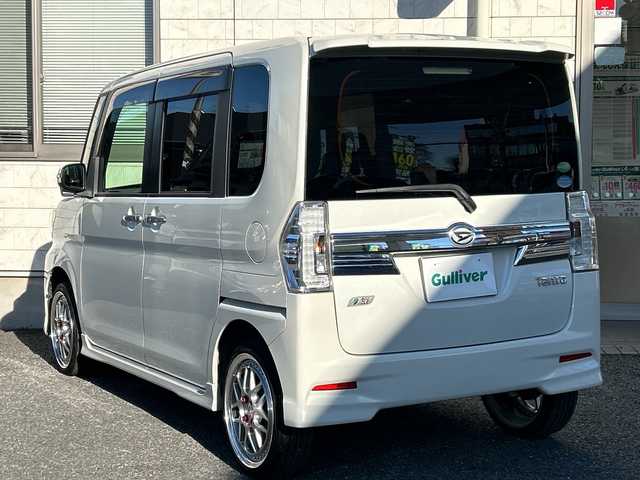 ダイハツ タント カスタム X SA 埼玉県 2014(平26)年 5.3万km パールホワイトⅢ 社外ナビ　/(Carrozzeria FM/AM/DVD/CD/Bluetooth/TV/USB/HDMI/AUX)/パワースライドドア/LEDライト　/オートライト　/プッシュスタート　/プリクラッシュセーフティ　/TRC　/電格ミラー　/エコドライブ　/後席サンシェード　/RAYSナット