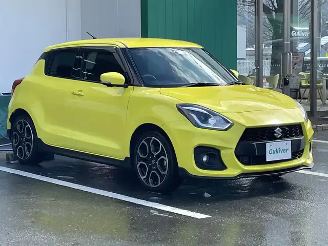 スズキ スイフト スポーツ セーフティPKG 群馬県 2018(平30)年 7.2万km チャンピオンイエロー ・ワンオーナー/・社外SDナビ/・フルセグTV　BT/・全方位カメラ/・バックカメラ/・レーダークルコン/・デュアルセンサーブレーキサポート/・レーンキープアシスト/・LEDライト/・ウインカーミラー/・オートライト/・ETC