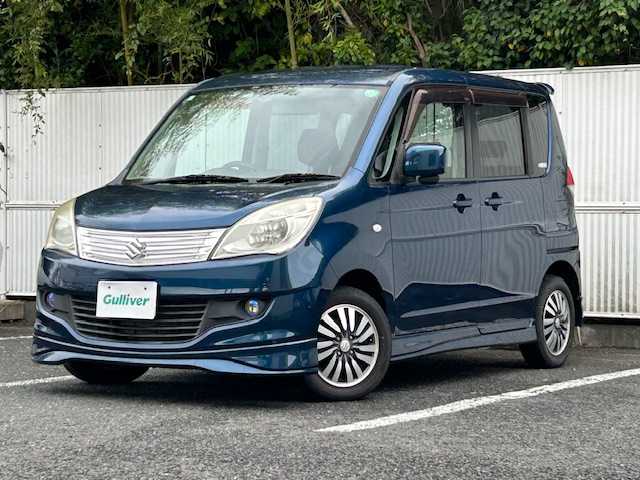 スズキ ソリオ X 茨城県 2011(平23)年 7.3万km グレースブルーパールメタリック 純正ナビ/　【CD/DVD/BT/IPod/AUX】/TV（フルセグ）/ミュージックサーバー/バックカメラ/ETC/純正フロアマット/盗難防止装置/ABS/両側スライドドア/スペアキー×１