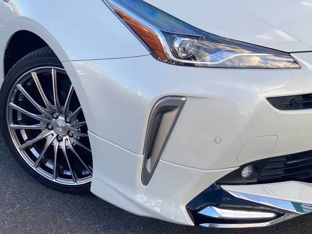 トヨタ プリウス Sツーリングセレクション 岡山県 2020(令2)年 4.6万km ホワイトパールクリスタルシャイン モデリスタエアロ　/レザーシート　/社外アルミホイール　/トヨタセーフティーセンス　/純正ナビ、ＴＶ/バックモニター　/ＬＥＤヘッドライト　/レーダークルーズコントロール　/クリアランスソナー/ドライブレコーダー/Bluetooth