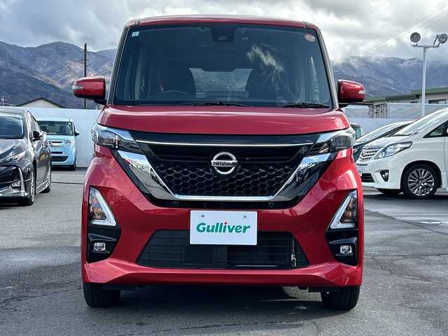 日産 ルークス HWS Gターボ プロパイロットED 長野県 2021(令3)年 2.4万km スパークリングレッドM ・純正9インチSDナビナビゲーション/CD DVD フルセグTV Bluetooth/・全方位カメラ/・ETC/・ワンオーナー/・プロパイロット/・レーンキープアシスト/・ハイビームアシスト/・両側パワースライドドア/・アイドリングストップ/・横滑り防止装置/・コーナーセンサー/・ドライブレコーダー/・純正15インチアルミホイール/・シートヒーター(D/N)/・ウィンカーミラー/・電動格納ミラー/・スマートキー/・エンジンプッシュスタート/・フロアマット/・ドアバイザー