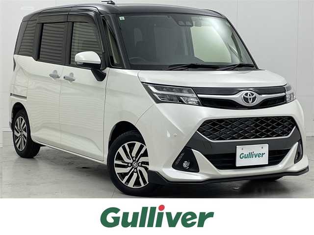 トヨタ タンク カスタムG 茨城県 2019(令1)年 4.7万km ブラックマイカメタリック/パールホワイト2トーン ストラーダ7インチナビ/フルセグTV/CD/DVD/USB/BTオーディオ/バックカメラ/プッシュスタート/スペアキー/ビルトインETC/純正フロアマット（前席ゴムマット）/両側パワースライドドア/コーナーセンサー前後/フォグランプ/純正14インチAW/LEDヘッドライト