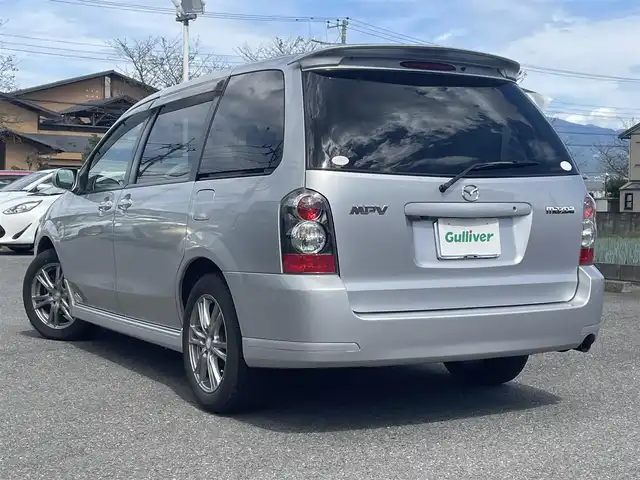 マツダ ＭＰＶ エアロリミックス 群馬県 2005(平17)年 12.2万km サンライトシルバーメタリック 革巻きステア/両側パワースライドドア/HIDヘッドライト/ETC/ヘッドライトレベライザー/ドアバイザー/電動格納ミラー/キーレス×２/整備手帳、取説