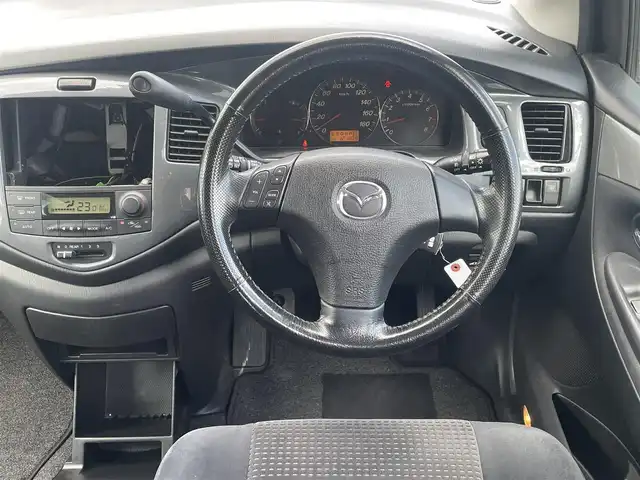 マツダ ＭＰＶ エアロリミックス 群馬県 2005(平17)年 12.2万km サンライトシルバーメタリック 革巻きステア/両側パワースライドドア/HIDヘッドライト/ETC/ヘッドライトレベライザー/ドアバイザー/電動格納ミラー/キーレス×２/整備手帳、取説