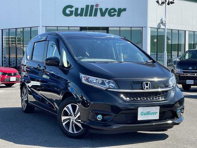 ホンダ フリード ハイブリット G 長崎県 2023(令5)年 1.1万km クリスタルブラックパール 純正プレミアムインターナビ/CD/DVD/BT/USB/フルセグTV/バックカメラ/両側パワースライドドア/ホンダセンシング/レーダークルーズコントロール/レーンキープアシスト/ハーフレザーシート/D/N席シートヒーター/ステアリングスイッチ/ドライブレコーダー/LEDヘッドライト/ビルトインETC
