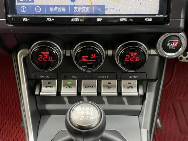 トヨタ ＧＲ８６ RZ 三重県 2022(令4)年 0.8万km クリスタルブラックシリカ SRADレーシングマフラー/ＨＫＳハイパーマックス車高調/トヨタ純正9インチナビ/　・フルセグＴＶ/　・Bluetooth/　・ＤＶＤ再生　　/　・録音/バックカメラ/クルーズコントロール/スマートキーｘ２/プッシュスタート/Ｄ・Ｎ席シートヒーター/ステアリングスイッチ/ドライブレコーダー（前後）/電動格納ミラー/ETC/純正フロアマット/横滑り防止機能