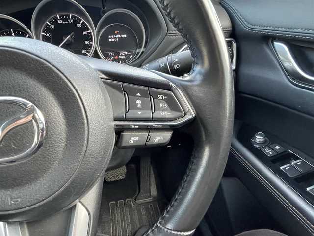 マツダ ＣＸ－５ XD Lパッケージ 群馬県 2018(平30)年 7.6万km スノーフレイクホワイトパールマイカ ワンオーナー/スマートブレーキサポート（SBS）/レーンアシストシステム（LAS）/トラクションコントロールシステム（TCS）/レーダークルーズコントロール/ヘッドアップディスプレイ/BOSEサウンド/純正SDナビ/（フルセグTV/DVD/CD/Bluetooth/USB）/360°カメラ/前後コーナーセンサー/純正ドライブレコーダー/ETC2.0/レザーシート/全席シートヒーター/ステアリングヒーター/運転席シートメモリー/前席パワーシート/パワーバックドア/電動パーキングブレーキ/オートホールド/LEDヘッドライト/フォグランプ/スマートキー2本/純正19インチアルミ