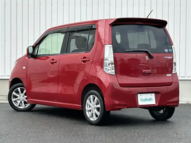スズキ ワゴンＲ スティングレー X 群馬県 2012(平24)年 10.2万km フェニックスレッドパール 社外SDナビ　AVN112MV/　(CD ワンセグ　USB ラジオ　USB）/ETC/オートライト/アイドリングストップ/革巻きステアリング/電動格納ミラー/純正フロアマット/ドアバイザー/取扱説明書/保証書