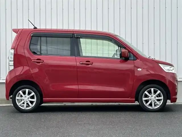 スズキ ワゴンＲ スティングレー X 群馬県 2012(平24)年 10.2万km フェニックスレッドパール 社外SDナビ　AVN112MV/　(CD ワンセグ　USB ラジオ　USB）/ETC/オートライト/アイドリングストップ/革巻きステアリング/電動格納ミラー/純正フロアマット/ドアバイザー/取扱説明書/保証書