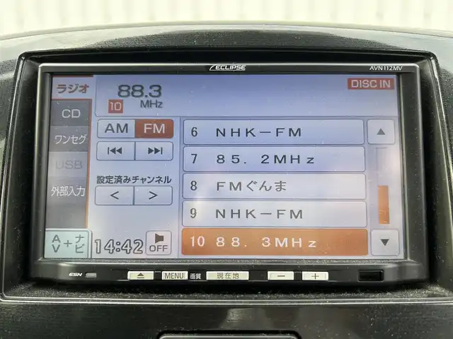 スズキ ワゴンＲ スティングレー X 群馬県 2012(平24)年 10.2万km フェニックスレッドパール 社外SDナビ　AVN112MV/　(CD ワンセグ　USB ラジオ　USB）/ETC/オートライト/アイドリングストップ/革巻きステアリング/電動格納ミラー/純正フロアマット/ドアバイザー/取扱説明書/保証書