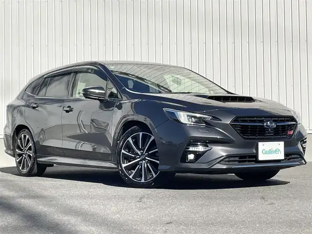 スバル レヴォーグ 1．8STIスポーツ EX 群馬県 2021(令3)年 8.4万km マグネタイトグレーメタリック 純正メモリーナビ(FM/AM/BT/USB/AUX)/アイサイト/　・プリクラッシュブレーキ/　・エマージェンシーレーンキープアシスト/　・車線逸脱防止/　・先行車お知らせ/　・青信号お知らせ/　・後退時ブレーキアシスト/　・スバルリセビークル/　・ドライバーモニタリングシステム/オートブレーキホールド/電子パーキングブレーキ/革巻きステアリング/ステアリングスイッチ/パドルシフト/プッシュスタート/ビルトインＥＴＣ/パワーバックドア/ヘッドライトレベライザー/Ｄ席メモリー機能/リアフォグ/フォグランプ/LEDヘッドライト/ドアバイザー/バニティミラー/純正フロアマット/純正アルミホイール/フルオートパワーウィンドウ/アルミスポーツペダル/純正ドラレコ/フロントガラスワイパー熱戦/ステアリング連動ヘッドライト/ドライブモード切替/保証書/取扱説明書