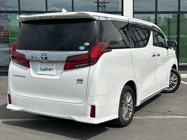 トヨタ アルファードハイブリット S タイプゴールド 道東・釧路十勝 2021(令3)年 7万km ホワイトパールクリスタルシャイン ・4WD/・純正9インチナビ/（BT・FM・AM・フルセグ）/・バックカメラ/・ツインサンルーフ/・両側パワースライドドア/・レーダークルーズコントロール/・リアオートエアコン/・電動リアゲート/・コーナーセンサー/・純正アルミホイール/・ブラインドスポットモニター/・LEDヘッドライト/・インテリジェントミラー/・オートマチックハイビーム/・ドライブレコーダー/・ETC/・ステアリングスイッチ/・スマートキー/・プッシュスタート/・AC100V