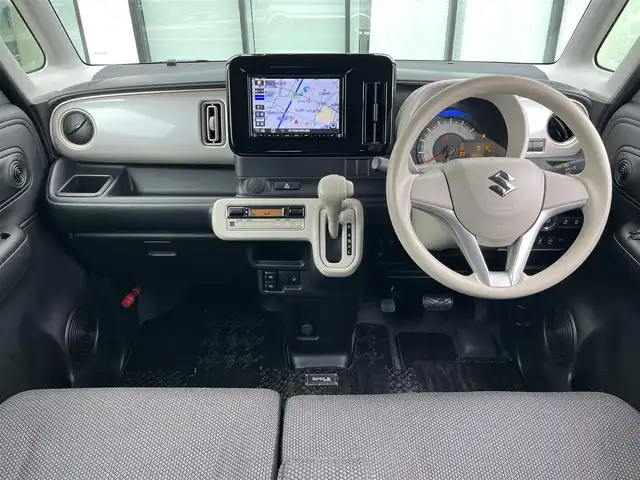 スズキ ワゴンＲ スマイル HYBRID S 香川県 2022(令4)年 2.9万km オフブルーメタリック/ホワイト2トーン 登録時走行距離；29000km/純正ナビ/バックカメラ/両側パワースライドドア/前後ドライブレコーダー/衝突被害軽減システム/レーンキープアシスト/コーナーセンサー/アイドリングストップ/シートヒーター/スマートキー