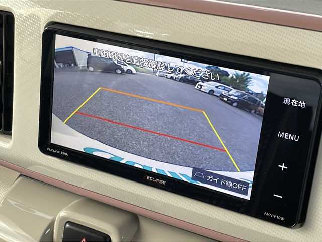 ダイハツ ムーヴ キャンバス G メイクアッフ SA Ⅱ 福岡県 2017(平29)年 4.7万km パールホワイトⅢ/ライトローズマイカメタリックⅡ 2トーン 社外7インチナビ/　（バックカメラ、TV、DVD、CD、AM、FM）/両側パワースライドドア/ETC/ドライブレコーダー前後/プリクラッシュ/横滑り防止装置/アイドリングストップ/プッシュスタート/スマートキー/スペアキー/パワーウィンドウ/電格ミラー/純正マット/ドアバイザー/保証書/取扱説明書