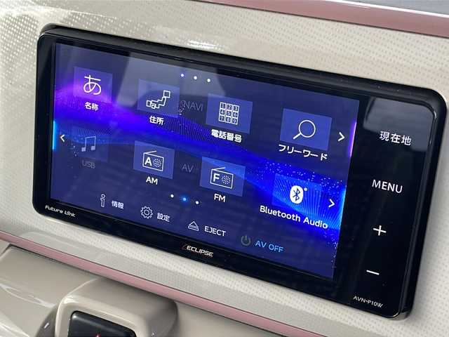 ダイハツ ムーヴ キャンバス G メイクアッフ SA Ⅱ 福岡県 2017(平29)年 4.7万km パールホワイトⅢ/ライトローズマイカメタリックⅡ 2トーン 社外7インチナビ/　（バックカメラ、TV、DVD、CD、AM、FM）/両側パワースライドドア/ETC/ドライブレコーダー前後/プリクラッシュ/横滑り防止装置/アイドリングストップ/プッシュスタート/スマートキー/スペアキー/パワーウィンドウ/電格ミラー/純正マット/ドアバイザー/保証書/取扱説明書