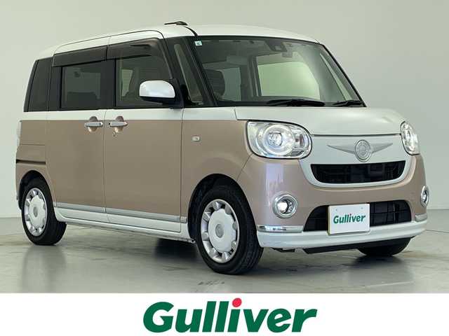 ダイハツ ムーヴ キャンバス G メイクアッフ SA Ⅱ 愛知県 2017(平29)年 4.7万km パールホワイトⅢ/ライトローズマイカメタリックⅡ 2トーン 社外7インチナビ/　（バックカメラ、TV、DVD、CD、AM、FM）/両側パワースライドドア/ETC/ドライブレコーダー前後/プリクラッシュ/横滑り防止装置/アイドリングストップ/プッシュスタート/スマートキー/パワーウィンドウ/電格ミラー/純正マット/ドアバイザー/保証書/取扱説明書