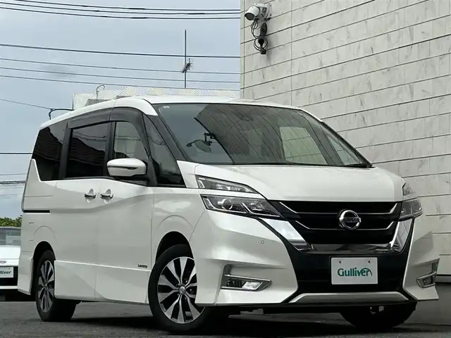 日産 セレナ ハイウェイスターVセレクションⅡ 大分県 2019(平31)年 5.1万km ブリリアントホワイトパール ・外部検査済み/・車検Ｒ８年６月まで/・純正９インチメーカーオプション/・ＣＤ/DVD/Bluetooth/・フルセグTV/・アラウンドビューモニター/・両側電動スライドドア/・レーダーブレーキ/・クルーズコントロール/・ＬＥＤヘッドライト/・スリップコントロール/・アイドリングストップ/・ドライブレコーダー/・ＥＴＣ/・スマートキー/・プッシュスタート/・フロアマット/・ドアバイザー/・新車保証書/・取扱説明書
