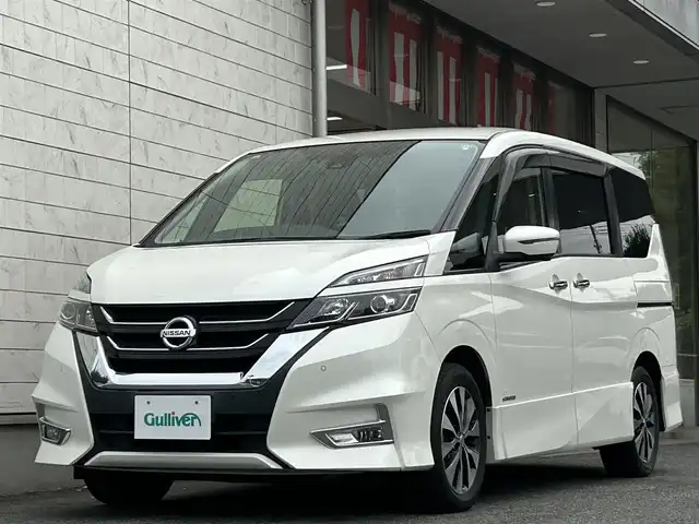 日産 セレナ ハイウェイスターVセレクションⅡ 大分県 2019(平31)年 5.1万km ブリリアントホワイトパール ・外部検査済み/・車検Ｒ８年６月まで/・純正９インチメーカーオプション/・ＣＤ/DVD/Bluetooth/・フルセグTV/・アラウンドビューモニター/・両側電動スライドドア/・レーダーブレーキ/・クルーズコントロール/・ＬＥＤヘッドライト/・スリップコントロール/・アイドリングストップ/・ドライブレコーダー/・ＥＴＣ/・スマートキー/・プッシュスタート/・フロアマット/・ドアバイザー/・新車保証書/・取扱説明書