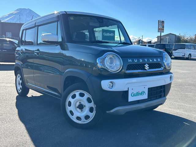 スズキ ハスラー Jスタイル 山梨県 2015(平27)年 3.9万km クールカーキパールメタリック/ホワイト2トーンルーフ 社外ナビ　/前席シートヒーター　/純正フロアマット　/前方ドライブレコーダー　/純正アルミホイール　/ＥＴＣ　/バックカメラ　/ベンチシート　/横滑り防止機能　/衝突軽減システム