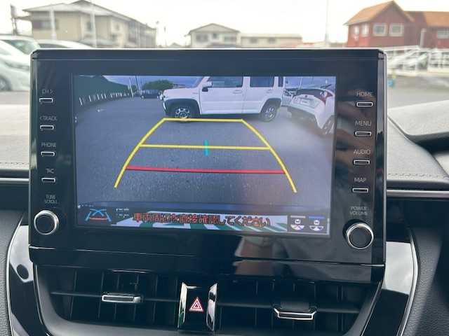 トヨタ カローラツーリング ハイブリッド ダブルバイビー 茨城県 2021(令3)年 5.9万km ブラックマイカ 純正ナビゲーション/Bluetooth/フルセグTV/バックカメラ/トヨタセーフティセンス/・プリクラッシュセーフティ/・レーントレーシングアシスト/・レーンディパーチャーアラート/・レーダークルーズコントロール/・オートマチックハイビーム/スマートキー×２/ビルトインETC/ハーフレザーシート/前席シートヒーター/純正17インチAW/オートライト/LEDヘッドライト/保証書、取扱説明書