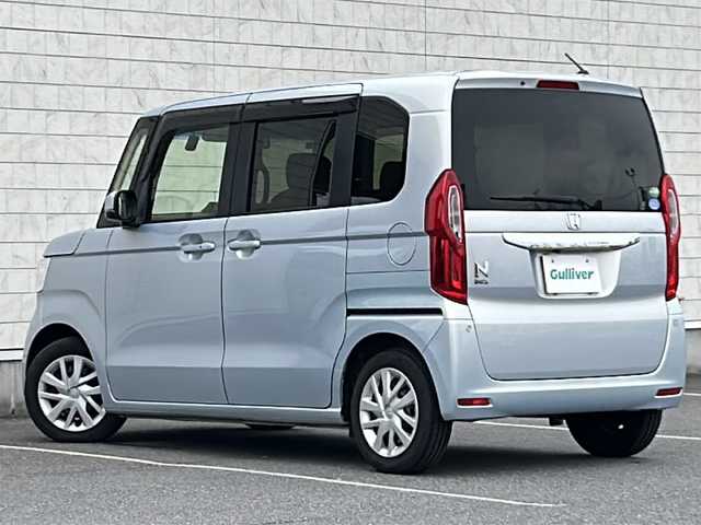 ホンダ Ｎ ＢＯＸ G EX ホンダセンシング 茨城県 2017(平29)年 7.3万km モーニングミストブルーM 純正8インチプレミアムインターナビ【VXU-185NBi】/(地デジTV・CD・DVD・BT・USB・ラジオ再生)/両側パワースライドドア/衝突軽減ブレーキ/コーナーセンサー/レーダークルーズコントロール/レーンアシスト/バックカメラ/ドライブレコーダー/ETC/オートライト/LEDヘッドライト/純正フロアマット/スマートキー/スペアキー/レザー調シートカバー