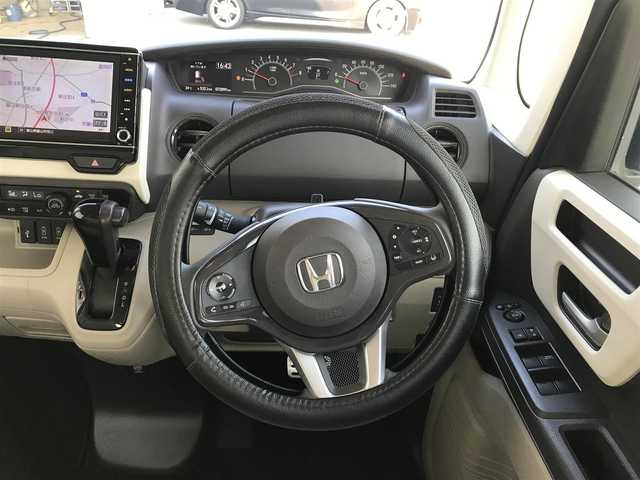 ホンダ Ｎ ＢＯＸ G EX ホンダセンシング 茨城県 2017(平29)年 7.3万km モーニングミストブルーM 純正8インチプレミアムインターナビ【VXU-185NBi】/(地デジTV・CD・DVD・BT・USB・ラジオ再生)/両側パワースライドドア/衝突軽減ブレーキ/コーナーセンサー/レーダークルーズコントロール/レーンアシスト/バックカメラ/ドライブレコーダー/ETC/オートライト/LEDヘッドライト/純正フロアマット/スマートキー/スペアキー/レザー調シートカバー