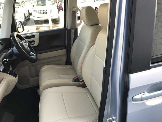 ホンダ Ｎ ＢＯＸ G EX ホンダセンシング 茨城県 2017(平29)年 7.3万km モーニングミストブルーM 純正8インチプレミアムインターナビ【VXU-185NBi】/(地デジTV・CD・DVD・BT・USB・ラジオ再生)/両側パワースライドドア/衝突軽減ブレーキ/コーナーセンサー/レーダークルーズコントロール/レーンアシスト/バックカメラ/ドライブレコーダー/ETC/オートライト/LEDヘッドライト/純正フロアマット/スマートキー/スペアキー/レザー調シートカバー