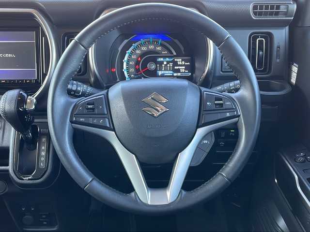 スズキ ハスラー Jスタイル Ⅱ 岐阜県 2022(令4)年 2.5万km クールカーキパールメタリック/ソフトベージュメタリック 登録時走行距離24468km/純正８インチナビ/フルセグＴＶ/禁煙車/デュアルカメラブレーキサポート/クルーズコントロール/レーンキープアシスト/コーナーセンサー/純正アルミホイール/ＬＥＤヘッドライト/オートライト/フォグランプ/プッシュスタート/スマートキー/スペアキー/シートヒーター/純正フロアマット/Bluetooth接続/CDチェンジャー/ドアバイザー/ツートンカラー/アイドリングストップ